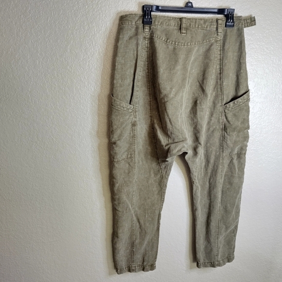 Free People Desert Daze Harem Pants Matcha Sz 4 - Picture 9 of 13